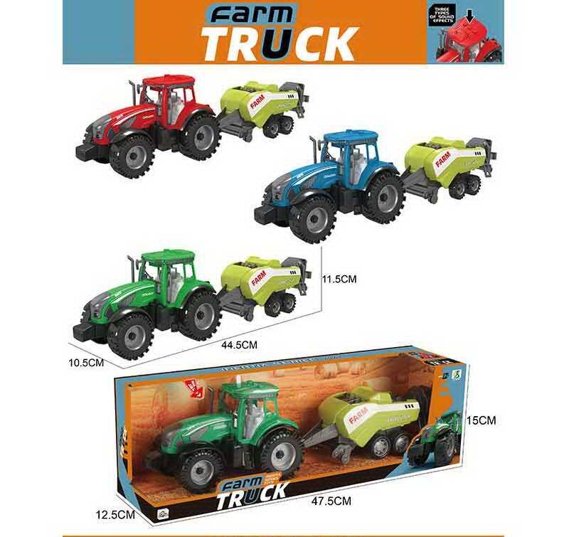 Трактор 0488-304 C (36/2) 3 види, в коробці, ВИДАЄТЬСЯ ТІЛЬКИ МІКС ВИДІВ