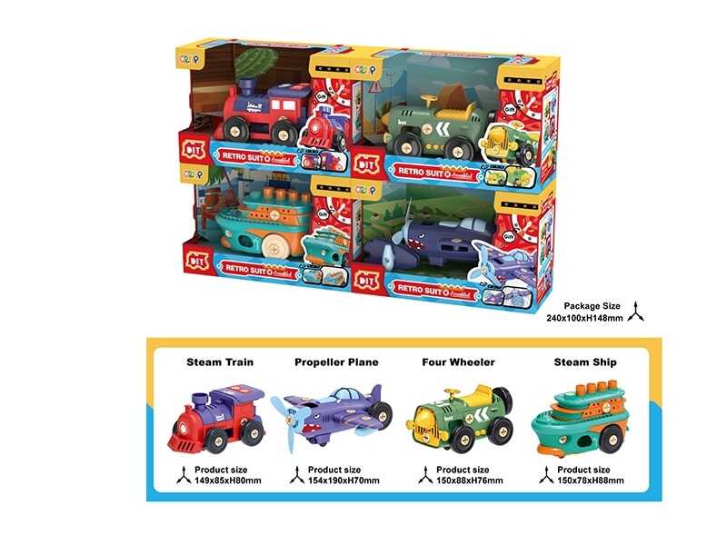 Машинка B 2401 (96/2) 4 види, розбирається, викрутка, в коробці, ВИДАЄТЬСЯ ТІЛЬКИ МІКС ВИДІВ