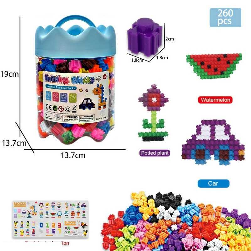 Конструктор 1693-1 (36) 260 деталей, в колбі