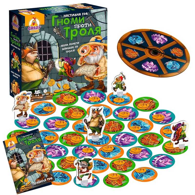 гр Гра настільна розважальна "Гноми проти троля"  VT 8055-36 (укр) (5) "Vladi Toys"
