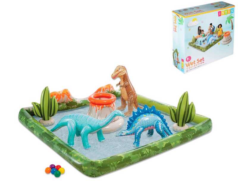 Intex Ігровий центр 56132 NP (2) "Парк динозаврів", розмір 201x201x36 см, від 2 років