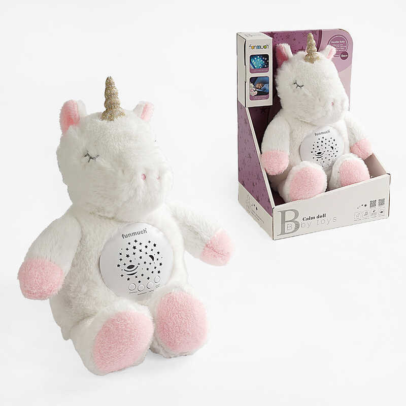 Нічник FM 666-23 (24) "Єдиноріг", з проєктором, колискові мелодії, звуки, в коробці