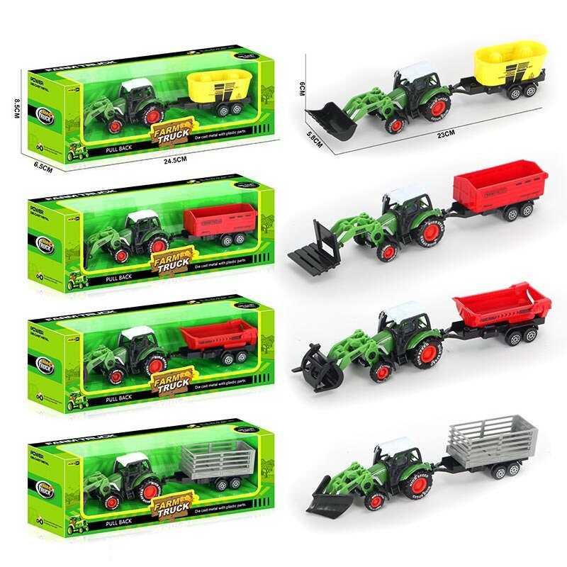 Трактор 955-216 (144/2) 4 види, в коробці, ВИДАЄТЬСЯ МІКС