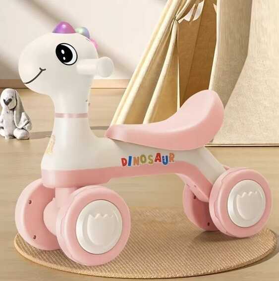 Велобіг JOY 4-х колісний DN-65440 (1) колеса PU, рама пластик, озвучування та підсвічування, в коробці