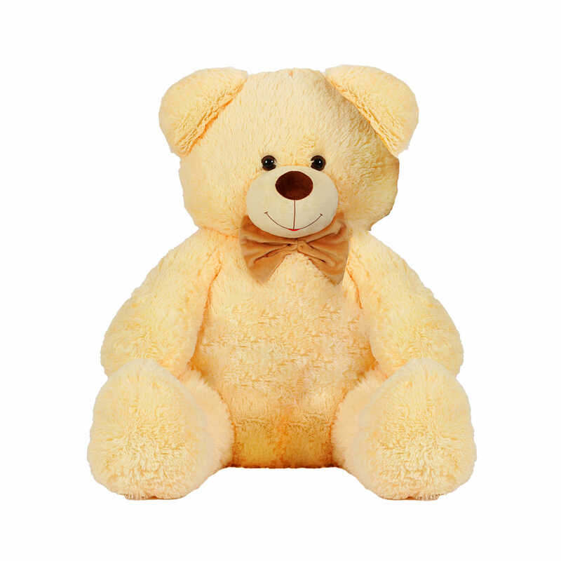 гр М`яка іграшка "Ведмедик" колір персиковий В65133 висота 1,3 м (1) в пакеті