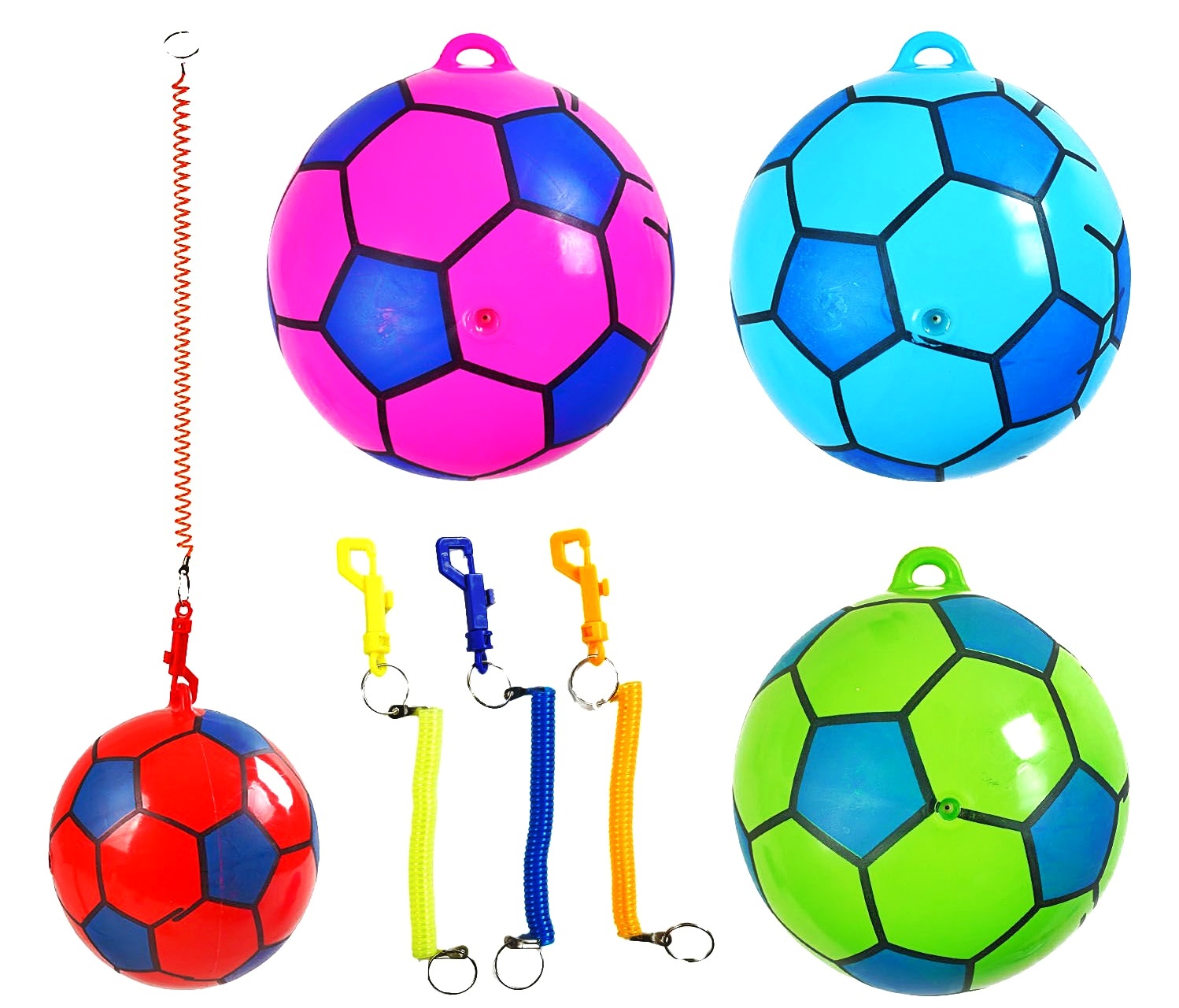 М`яч гумовий C 56607 / 25619 , 4 види , кріплення , мікс , кульок