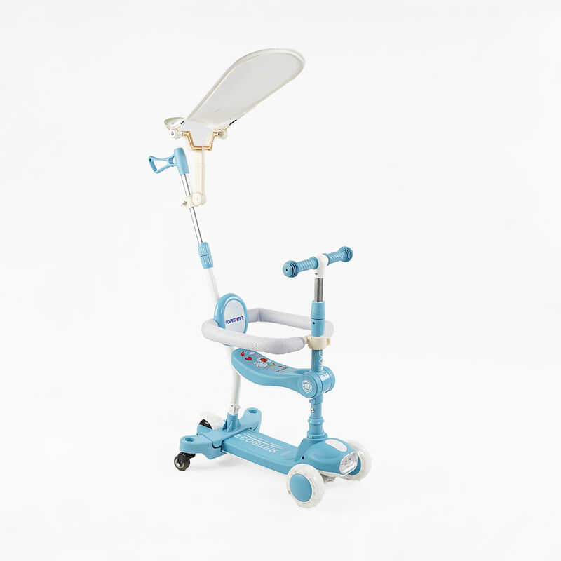 Самокат 5в1 "Skyper" BT-41722 (8) колеса PU125х40мм зі світлом, укр озвучування та підсвічування платформи,с ДОП. КОЛЕСАМИ, захисний бампер, в коробці