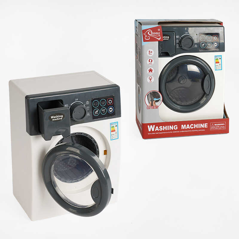 Пральна машинка F 2308 (24/2) звуки, підсвічування, крутиться барабан, відкриваються дверцята, тріскачка, в коробці