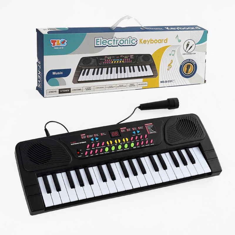 Піаніно Q 331 (48/2) 37 клавіш, 6 мелодій, 8 тонів, 8 ритмів, у коробці