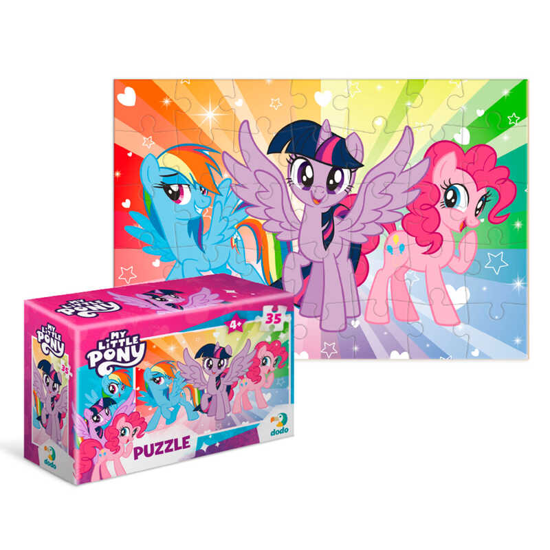 гр Пазл-міні "Дружба - це магія" 200685 (44) "DoDo", герої, 35 елементів, розмір - 20х13 см, в коробці