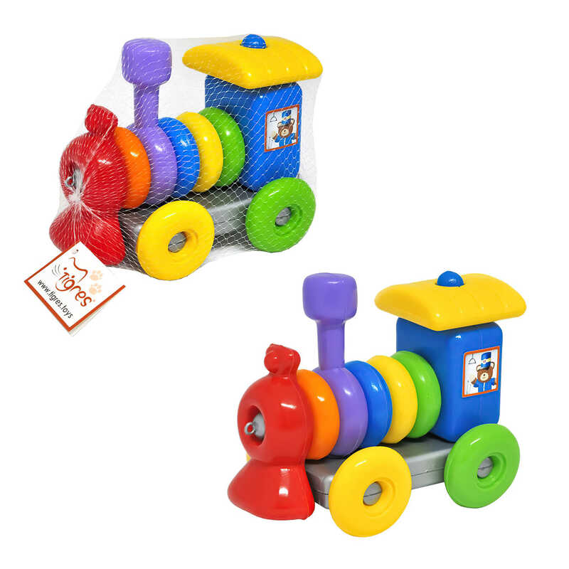 гр Іграшка розвиваюча "Funny train" 39757 (6) "Tigres", 14 елементів, в сітці