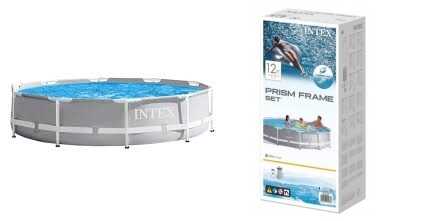 Intex Басейн каркасний 26700 NP (1) розмір:305x76см, Prism Frame Pool, об'єм води:4485л, у коробці