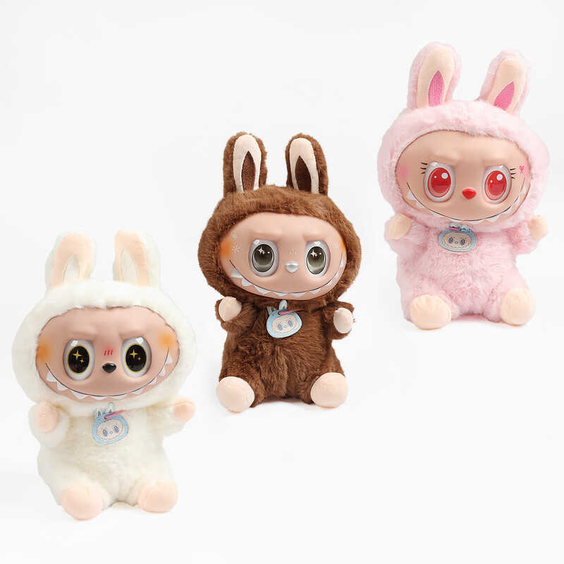 М`яка іграшка M 19796 (100) 3 види, висота 33 см, гумове обличчя, великі пластикові оченята, ВИДАЄТЬСЯ ТІЛЬКИ МІКС ВИДІВ