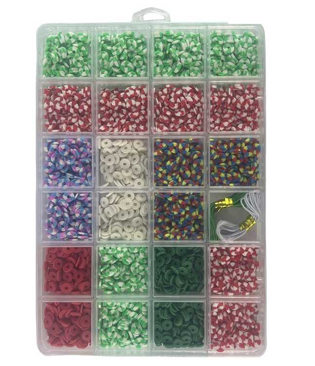 Набір намистин 3100 H5 (156) резинки, в боксі