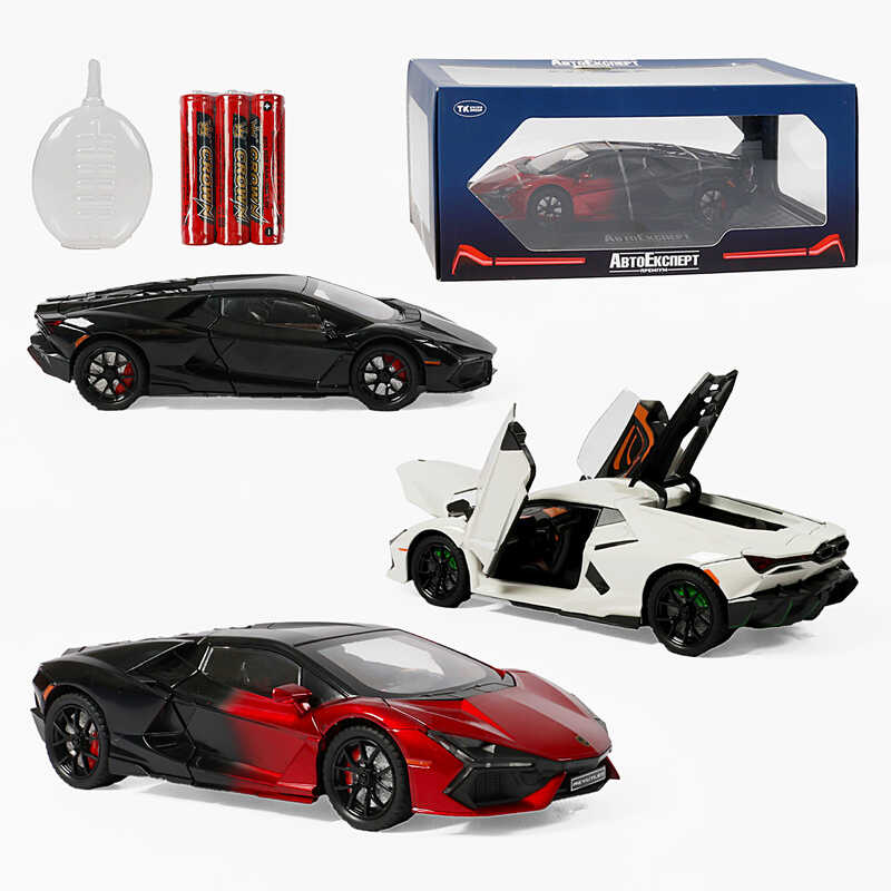 Машинка GT - 15622 (24/2) "Авто Експерт", 3 кольори, металопластик, 1:24, звук, світло, інерція, парогенерація, відчиняються двері, капот, багажник, у коробці, ВИДАЄТЬСЯ МІКС ВИДІВ