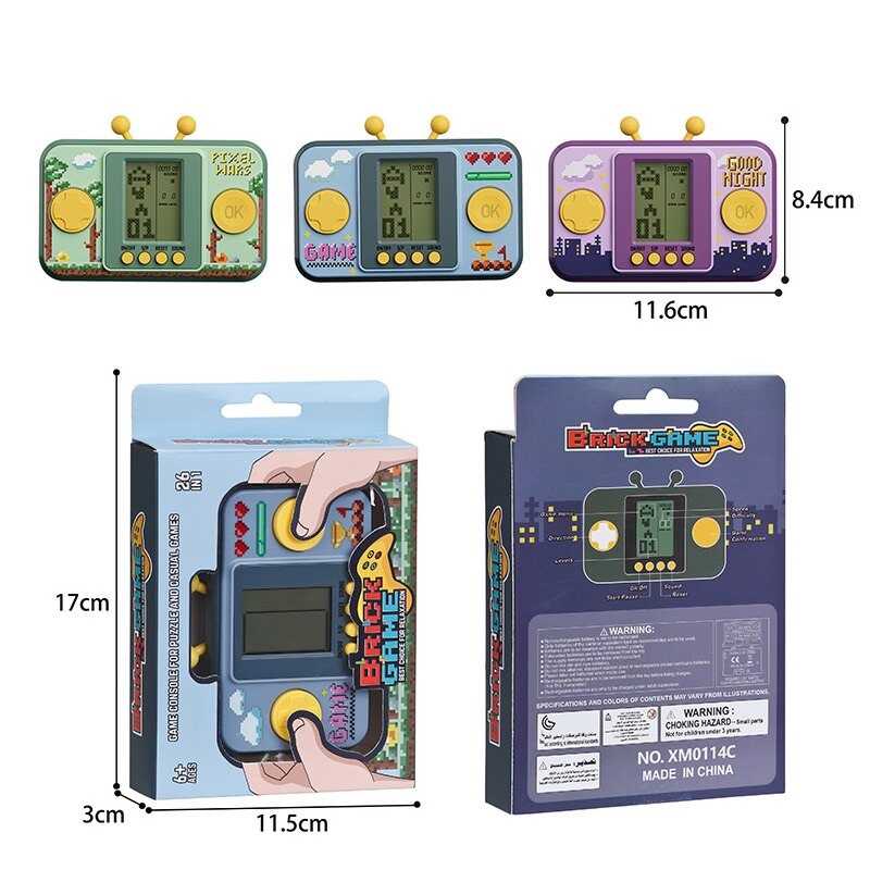 Тетрис XM 0114 C (192) класичні ігри, 2 режими роботи: зі звуком та без, кілька рівнів складності, в коробці, ВИДАЄТЬСЯ ТІЛЬКИ МІКС ВИДІВ