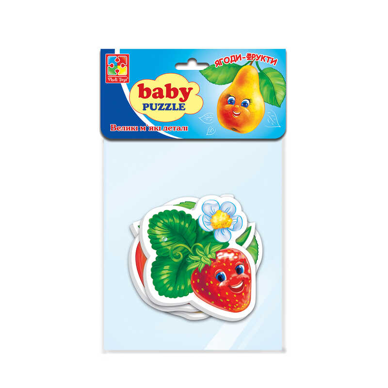 гр Пазли бейбі "Фрукти" VT 1106-77 (50) укр., "Vladi Toys", у пакеті