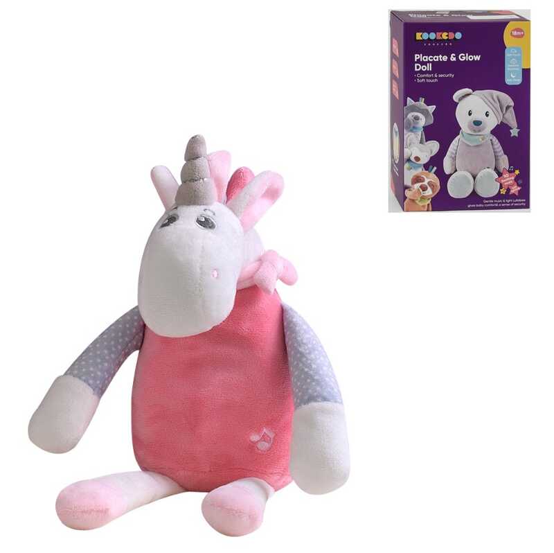 Нічник 66105 (30) "Единоріг", 2 режими, підсвічування, 10 заспокійливих мелодій, таймер, в коробці