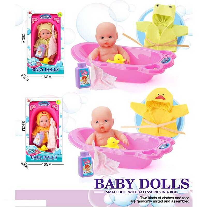 Пупс LS 777 (36) 2 види, ванна, в коробці