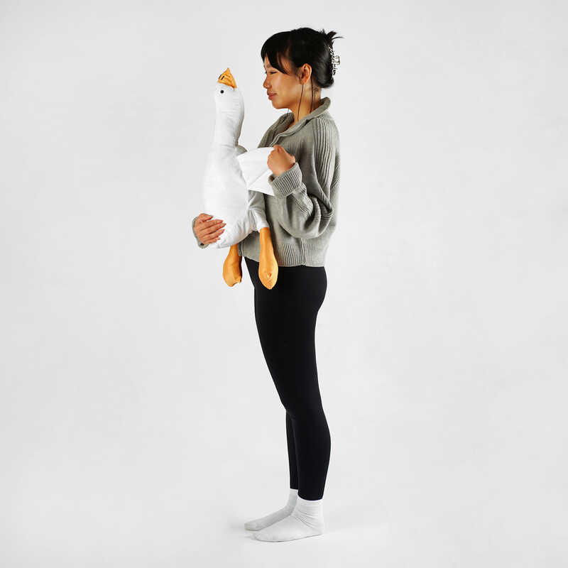 гр М`яка іграшка "Гусак-обіймак" 15049 (20) розмір 70 см, колір білий, наповнювач холофайбер