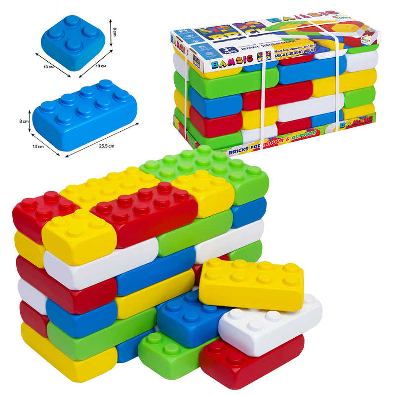 гр Конструктор "Mega Briсk Bamsic №3" 115/26 (1) "BAMSIC", 30 елементів, у пакеті