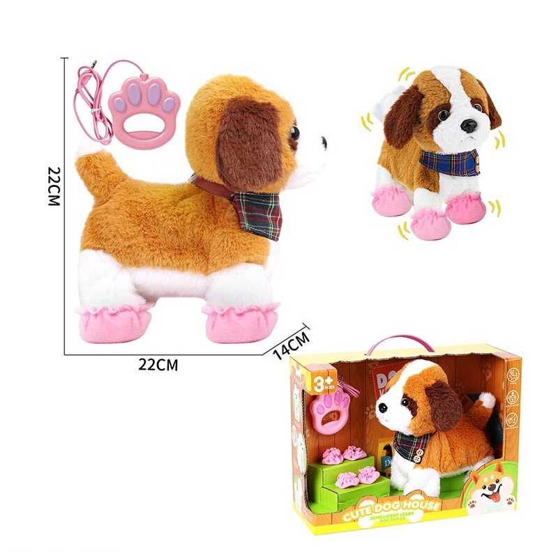 Улюбленець 933-125 E (12/2)  “Песик”, ходить, звуки, аксесуари, на повідці, рухає хвостиком, сенсорні ділянки, реагує на плескіт у долоні, на батарейках, в коробці