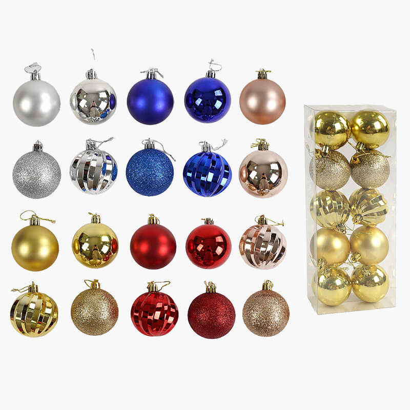 Новорічні прикраси C 67757 (72) 10 штук, кульки, D = 6 см, у слюді, ВИДАЄТЬСЯ ТІЛЬКИ МІКС ВИДІВ