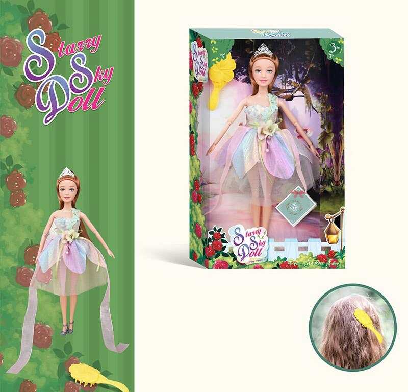 Лялька SK 054 A (72/2) висота 30 см, діадема, щітка для волосся, в коробці