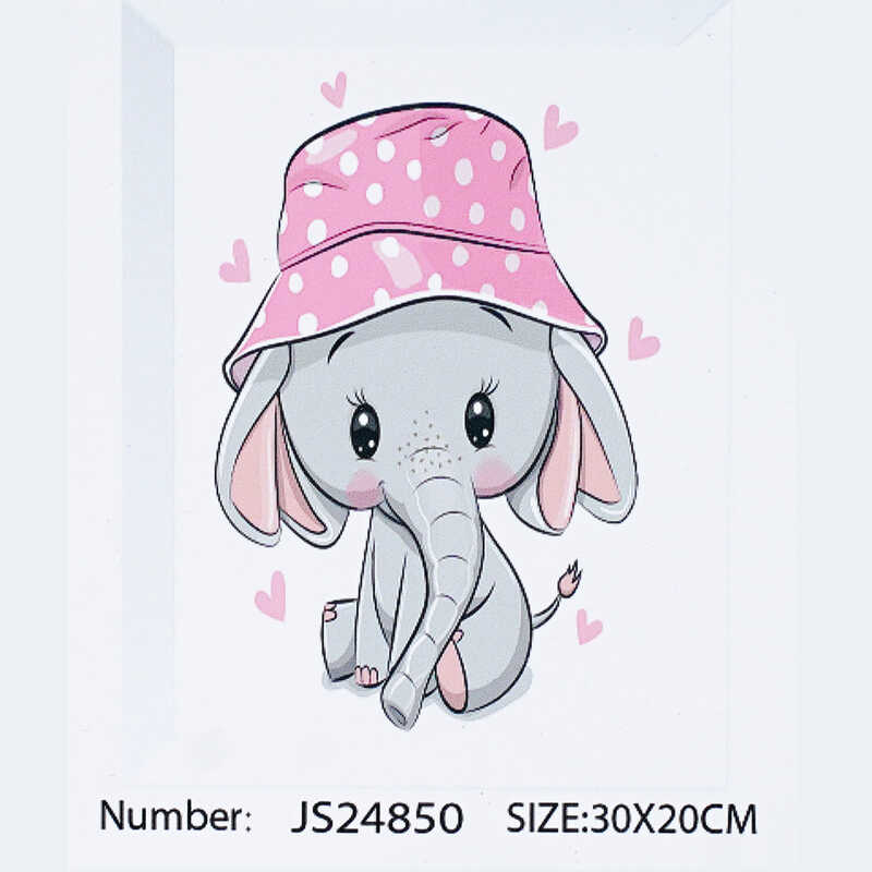 Алмазна мозаїка JS 24850 (50) "TK Group", “Слоненя”, 20х30 см, в коробці