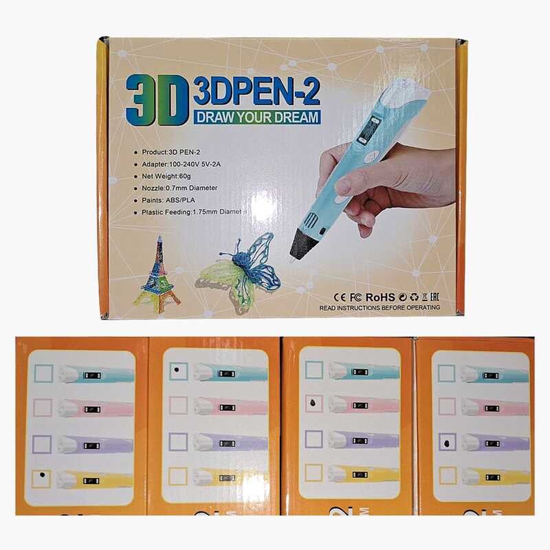 3D Ручка Y 786  (40/2) 4 кольори, ВИДАЄТЬСЯ МІКС, в коробці