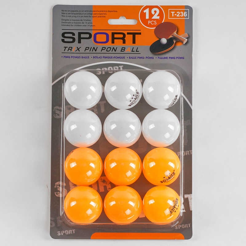 Тенісний м'яч C 48014 (144) 12 шт. на листі