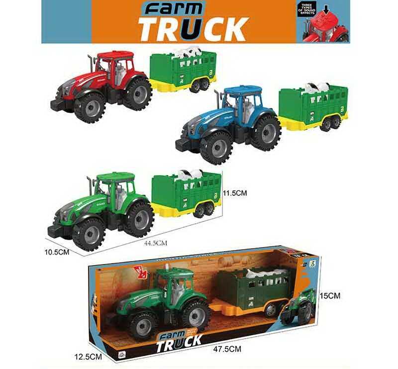 Трактор 0488-307 C (36/2) 3 види, в коробці, ВИДАЄТЬСЯ ТІЛЬКИ МІКС ВИДІВ