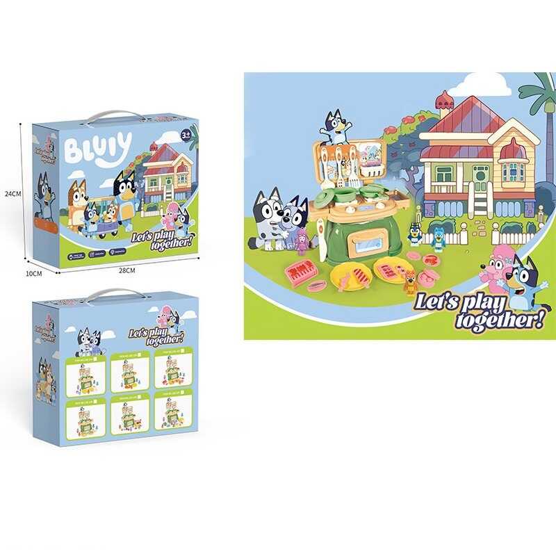 Кухня 228-12 C (48/2) духова піч, 23 см  13 см  20 см, посуд, плита, каструля, сковорідка, ніж, лопатка, декоративна їжа, герої, в коробці