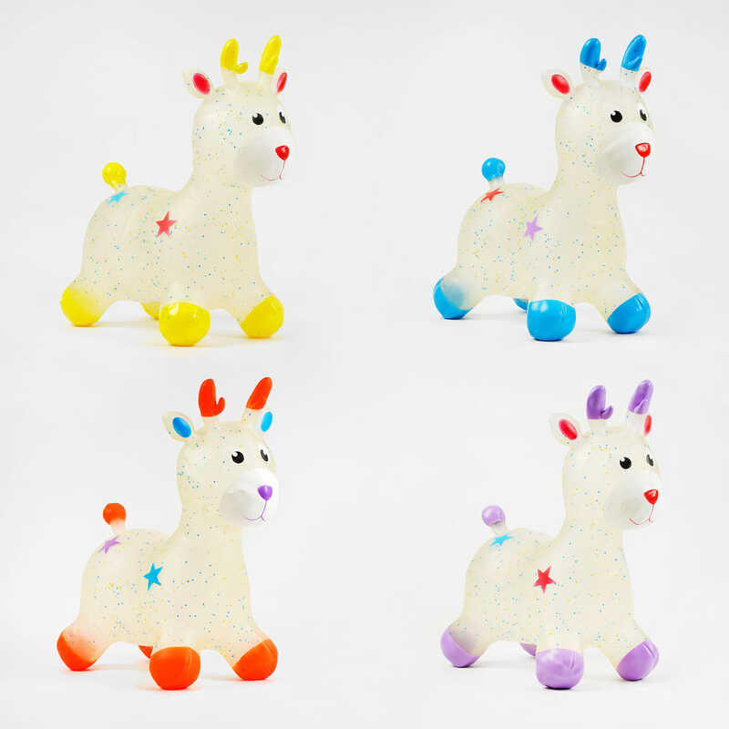 Стрибун гумовий С 59401 (30) 4 види, "Олень", ВИДАЄТЬСЯ ТІЛЬКИ МІКС ВИДІВ