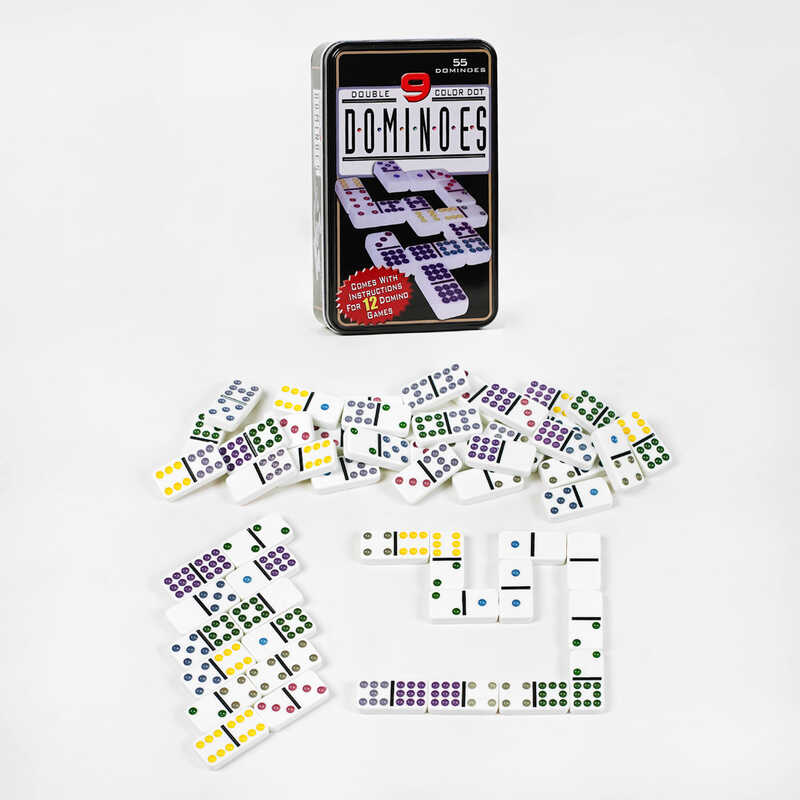 Доміно C 60298 (12) 55 штук, металева коробка, у коробці