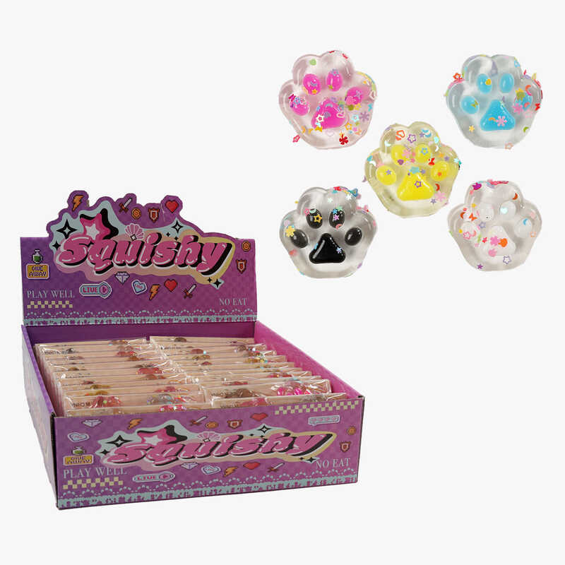 Гра антистрес C 72522 (24) ЦІНА ЗА 24 ШТУК В БЛОЦІ, “Лапки”, в коробці