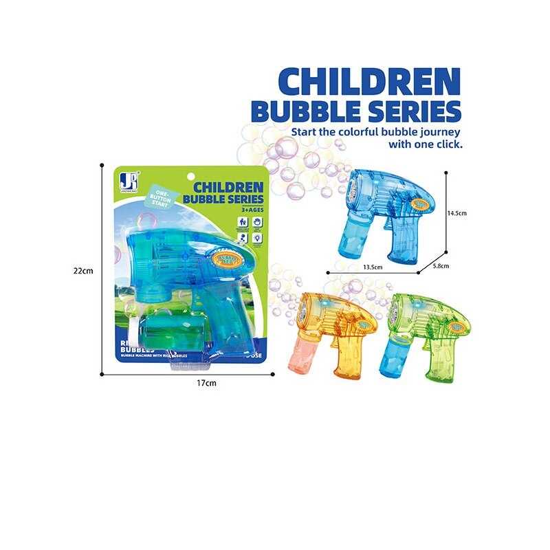 Пістолет з мильними бульбашками P 82438 (96/2) 3 види, ВИДАЄТЬСЯ МІКС ВИДІВ, на листі