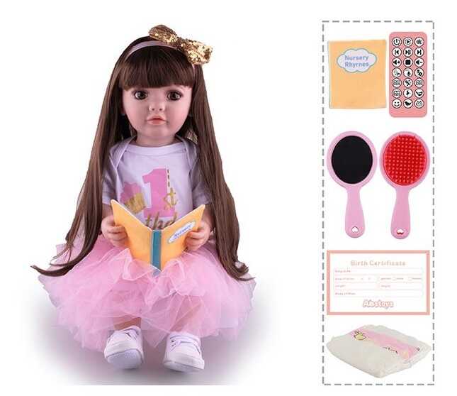 Лялька TK 6219-23 (9) "W Toys",  УКР. ОЗВУЧУВАННЯ, казки, пісні, веде діалог з дитиною, багато функцій, в коробці