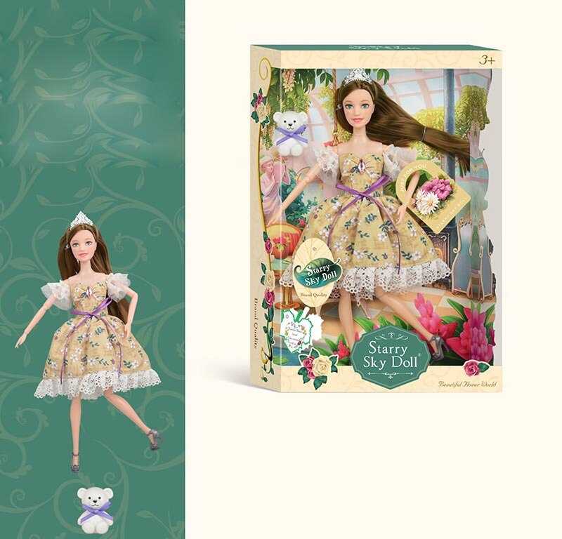 Лялька SK 039 C (72/2) діадема, ведмедик, висота 30 см, в коробці