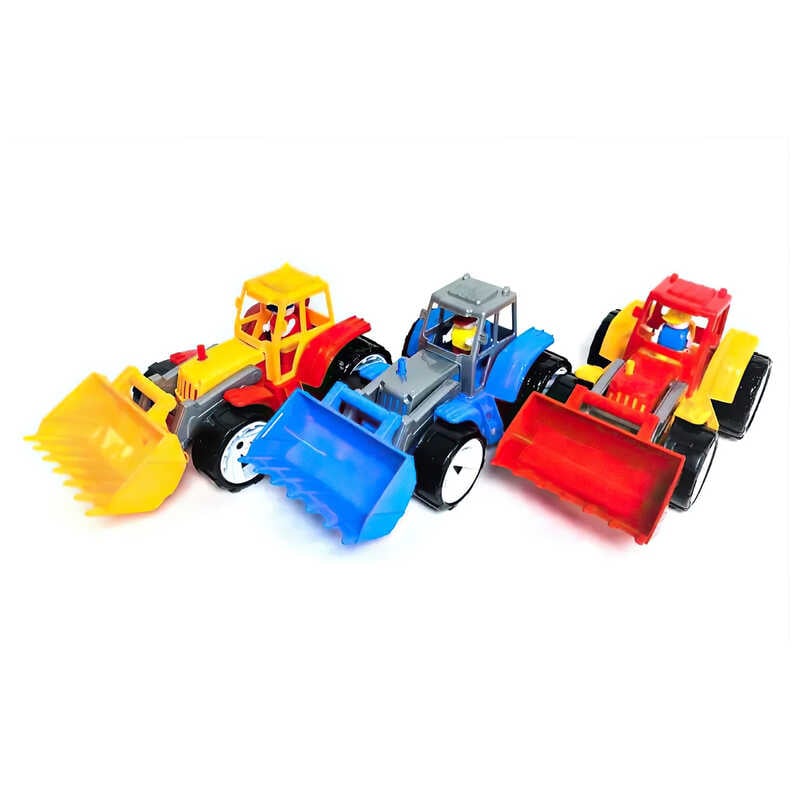гр Трактор з ковшем 007/7 кольоровий (8) "BAMSIC"