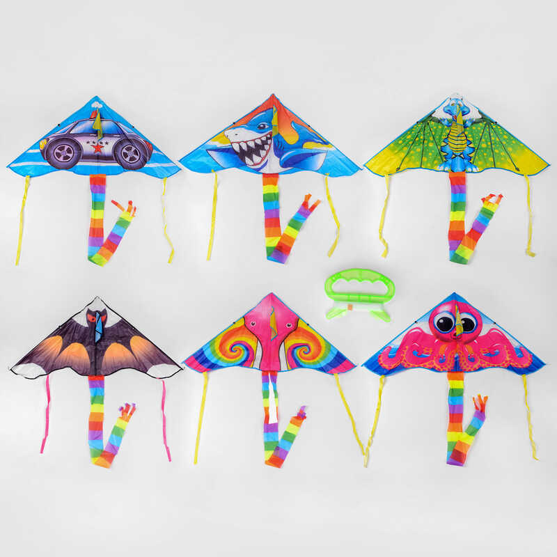 Повітряний змій C 50610 (600) 6 видів, 112х72 см, у пакеті