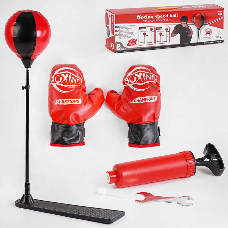 Боксерський набір LT- 512 B22 (24) груша, стійка, рукавички, насос, у коробці