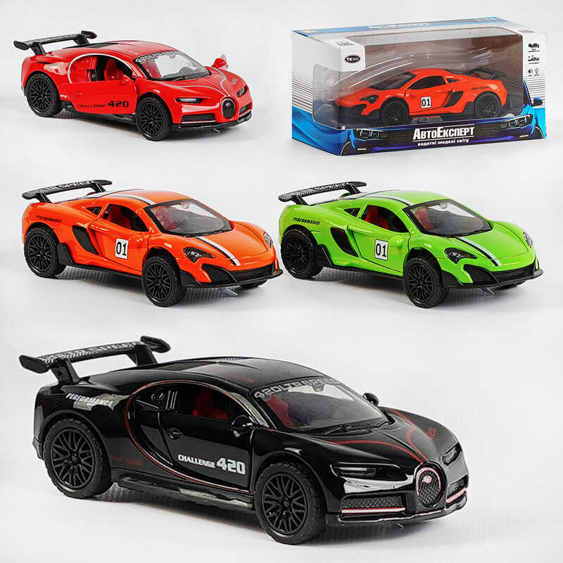 Машинка MG - 04126 (120/2) "Авто Експерт" 4 види, металопластик, 1:36, звук, світло, інерція, відчиняються двері, в коробці, ВИДАЄТЬСЯ МІКС ВИДІВ