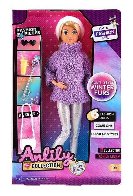 Лялька 616358 (48) висота 30 см, шарнірні суглоби, прошите волосся, аксесуари, знімний одяг, в коробці