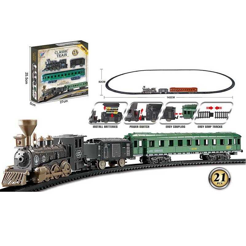 Залізниця YY 559 (72) локомотив, 2 вагони, на батарейках, в коробці