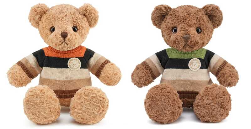 М`яка іграшка M 19264 (90) 2 види, “Ведмедик”, висота: 48 см, знімний в’язаний светр