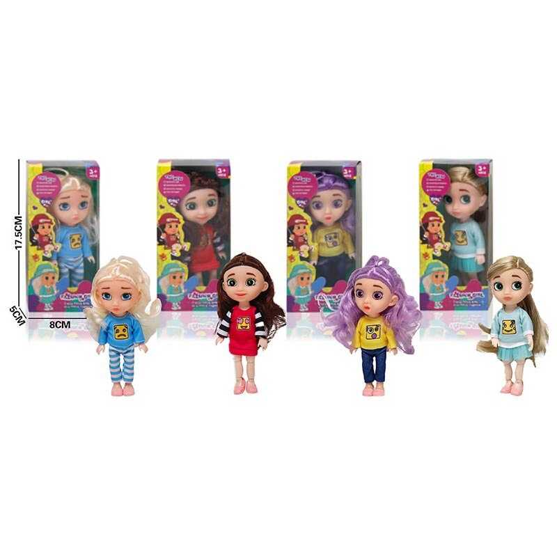 Лялька LK 1437 (360) 4 види, висота - 16 см, в коробці, ВИДАЄТЬСЯ ТІЛЬКИ МІКС ВИДІВ