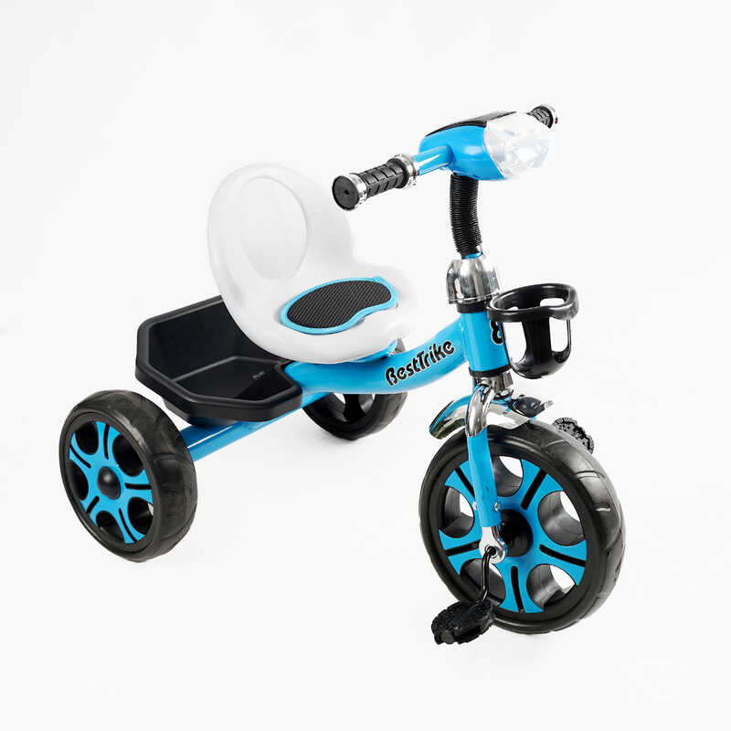 Велосипед 3-х колісний BS-24513 "Best Trike" (1) колеса EVA переднє 12’’, заднє 10’’, сталева рама, фара з музикою та світлом, кошик, в коробці