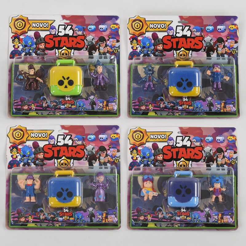 Герої LDY 220861 (120) BRAWL STARS, 4 види, на листі, ВИДАЄТЬСЯ ТІЛЬКИ МІКС ВИДІВ