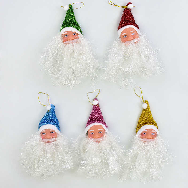 Новорічна підвіска Дід Мороз C 31128 (75) 8 см., 2 види ЦІНА ЗА УПАКОВКУ, 12 шт в упаковці